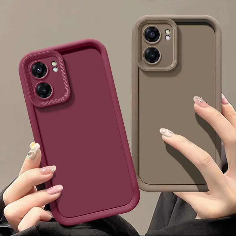 Para OPPO A54 5G funda Oppo A74 5G A57 4G A77S A57E A57S A77 4G A77 5G A59 F1S funda protectora de lente fundas de teléfono lindo rizado ondulado - imagen 2