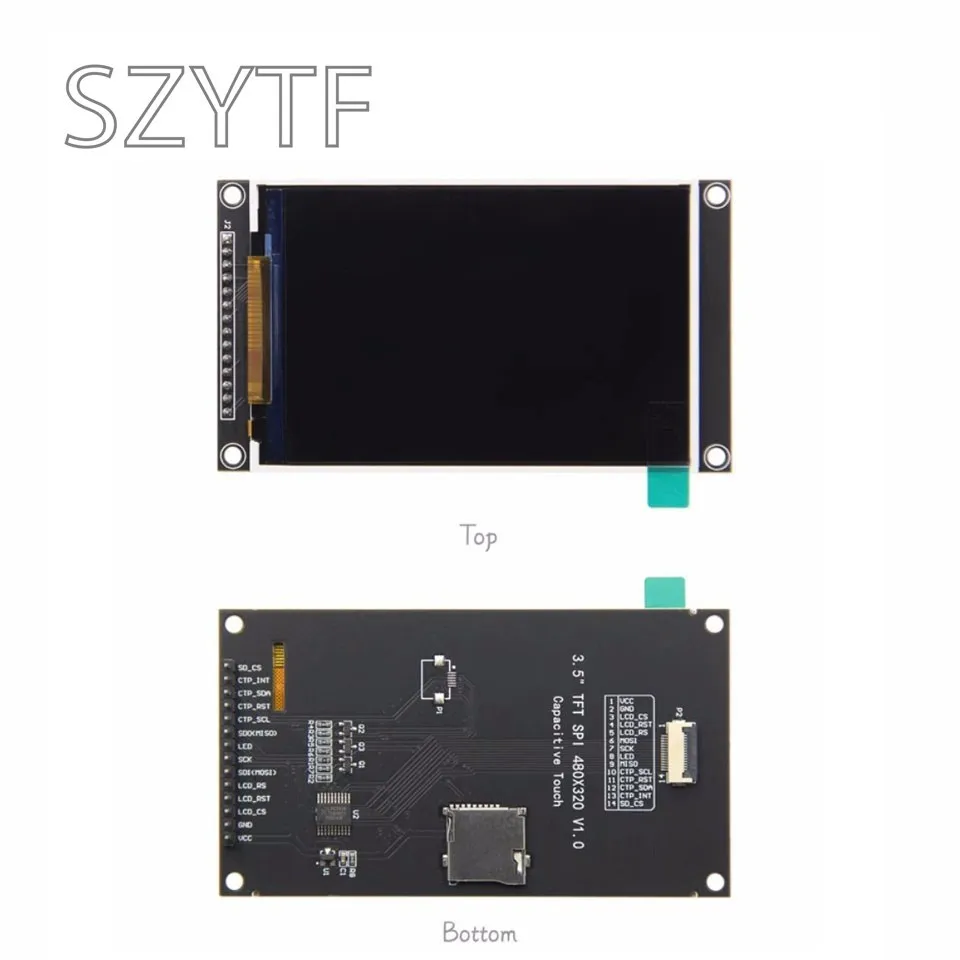 Pantalla de módulo LCD TFT de serie SPI, 3,5 pulgadas, 320x480, con controlador de Panel táctil IC ST7796U