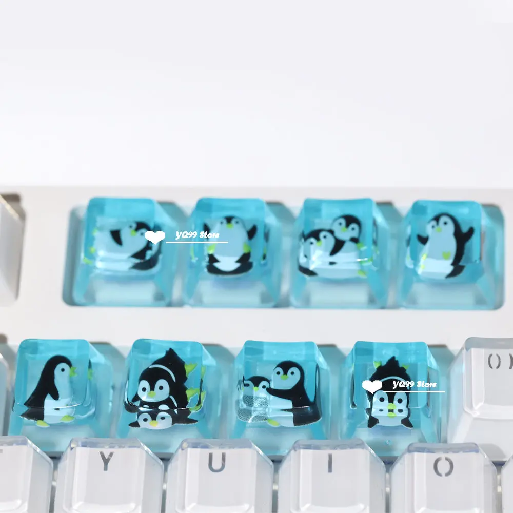 Teclas de resina de perfil OEM bonitas DIY para tapa de teclado mecánico para jugar Cherry Mx Switch - imagen 4