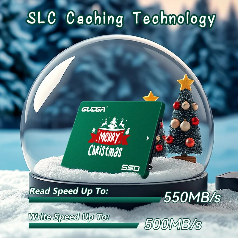 GUDGA-disco duro interno de estado sólido para ordenador portátil, dispositivo de almacenamiento de 2,5 pulgadas, SSD, 128GB, 256GB, 512GB, TLC, regalo para Navidad - imagen 3
