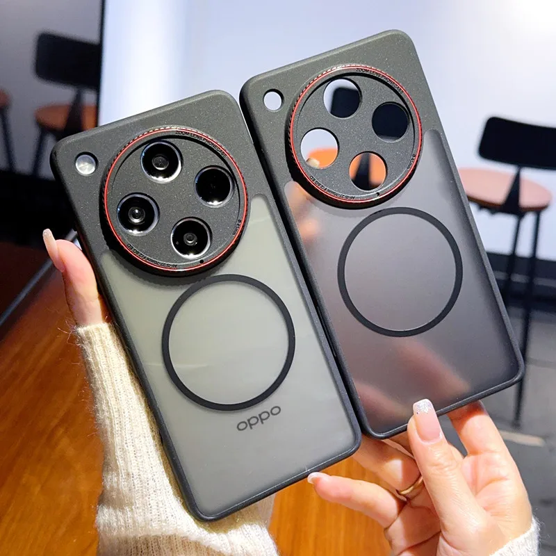 Para OPPO Find X8 Pro funda suave de PC mate transparente magnético MagSafe funda protectora trasera para Find X8 X8 Pro carcasa de teléfono