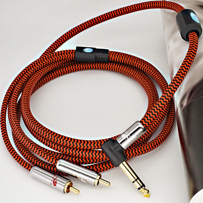 Cable Jack 6,35mm a 2 RCA Macho OFC Profesional - imagen 3