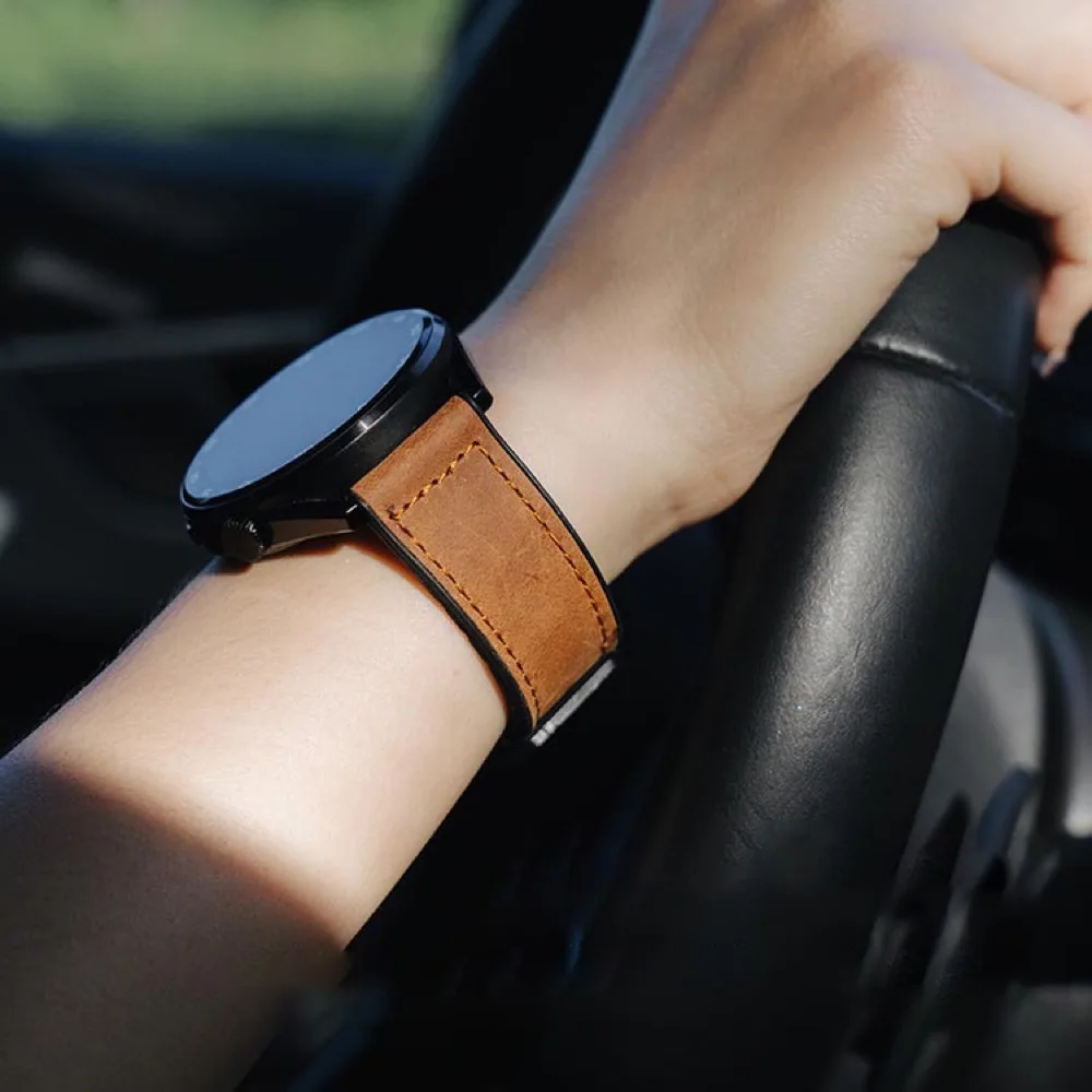 Correa de silicona de cuero para Huawei Watch GT 5 4 46mm 41mm pulsera para Huawei GT5 GT4 GT3 Pro GT2 20mm 22mm Correa - imagen 2