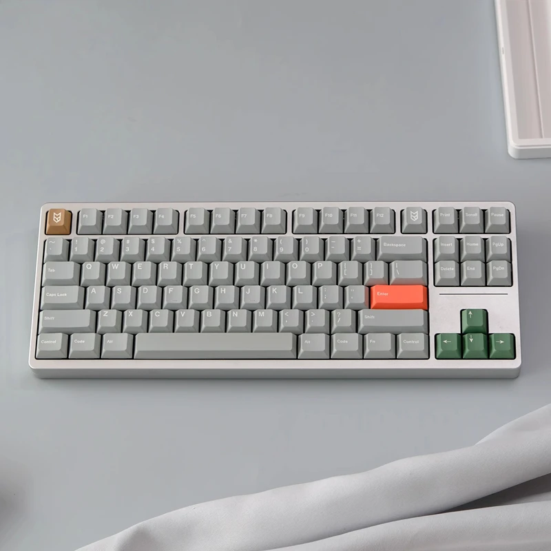 GMK-Juego de teclas de Material moderno, tapas de llave subcama con tinte PBT, perfil de cereza, a prueba de luz, para interruptor MX 68, 75, 87, 96, 980, Alice, 1 Juego - imagen 3
