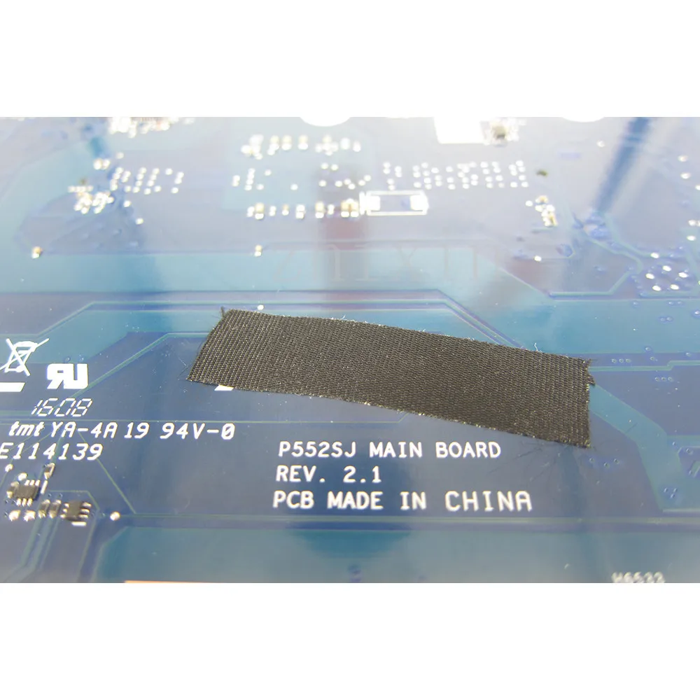 Yourui para ASUS P552S P552SA P552SJ PRO552SJ placa base para ordenador portátil con CPU N3050 P552SJ P552SA REV2.1 prueba completa