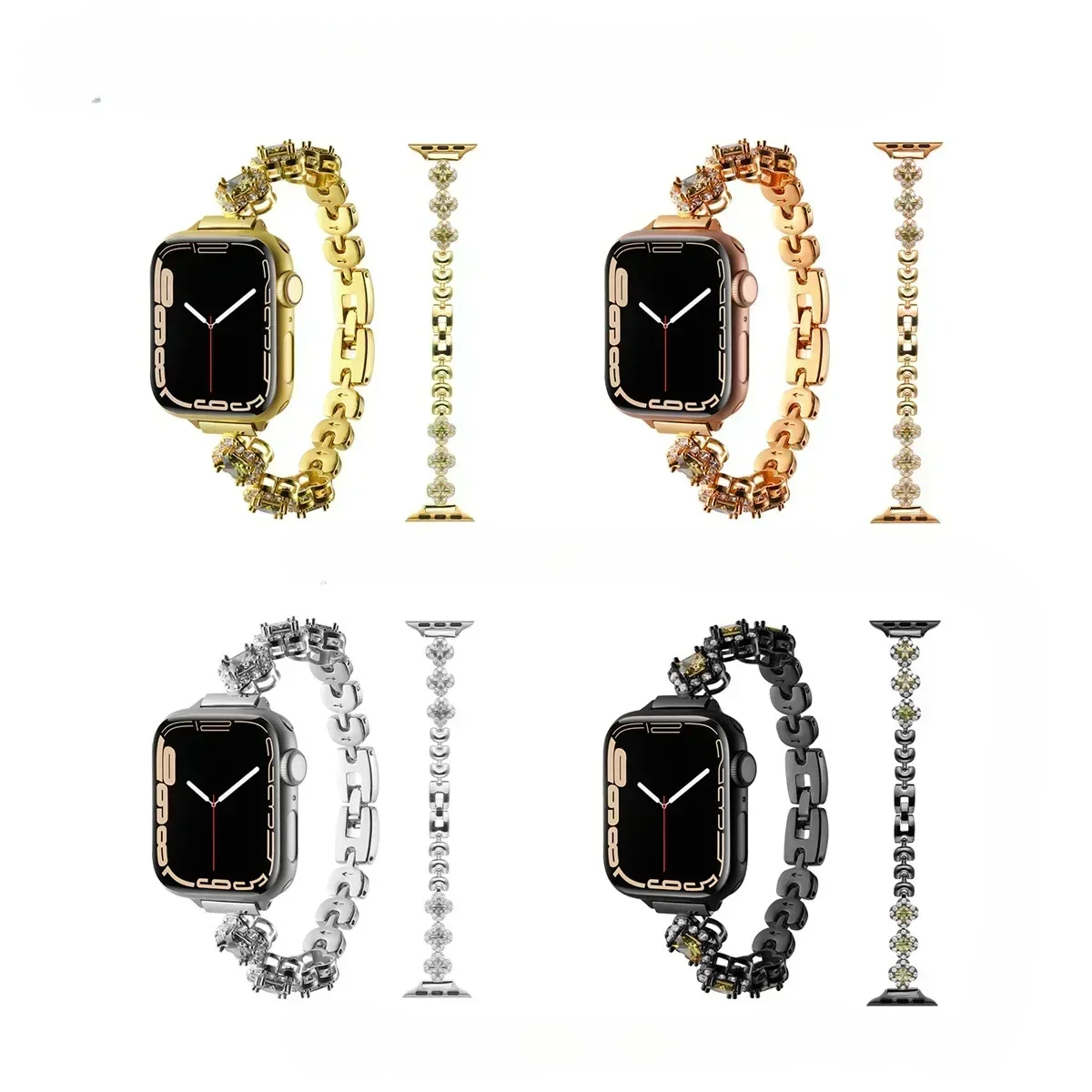 Watch Band For Apple Watch 42/44/45/46/49mm 40/41mm Metal Fashion Watch Strap For Watch Ultra3/2 SE3/4/5/6 Series 11/10/9/8/7/6