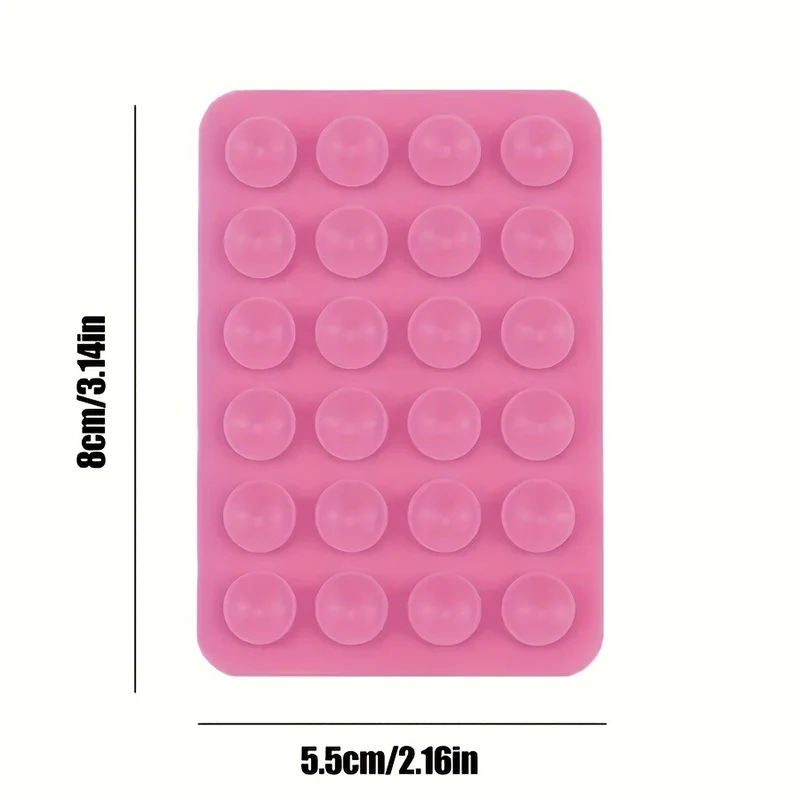 Soporte de succión de silicona para teléfono, alfombrilla con ventosa multifuncional, soporte de pared antideslizante, pegatinas de montaje de caja de un solo lado, 3/6/12 Uds. - imagen 5