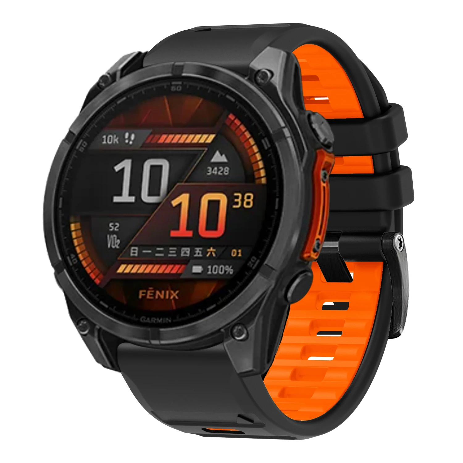Correa con hebilla de tornillo de 26mm y 22mm para Garmin Fenix 8 E 7X 7 Pro 6X 6 Pro 5X Plus, pulsera de silicona Epix Gen 2 47mm 51mm Enduro 3 - imagen 3