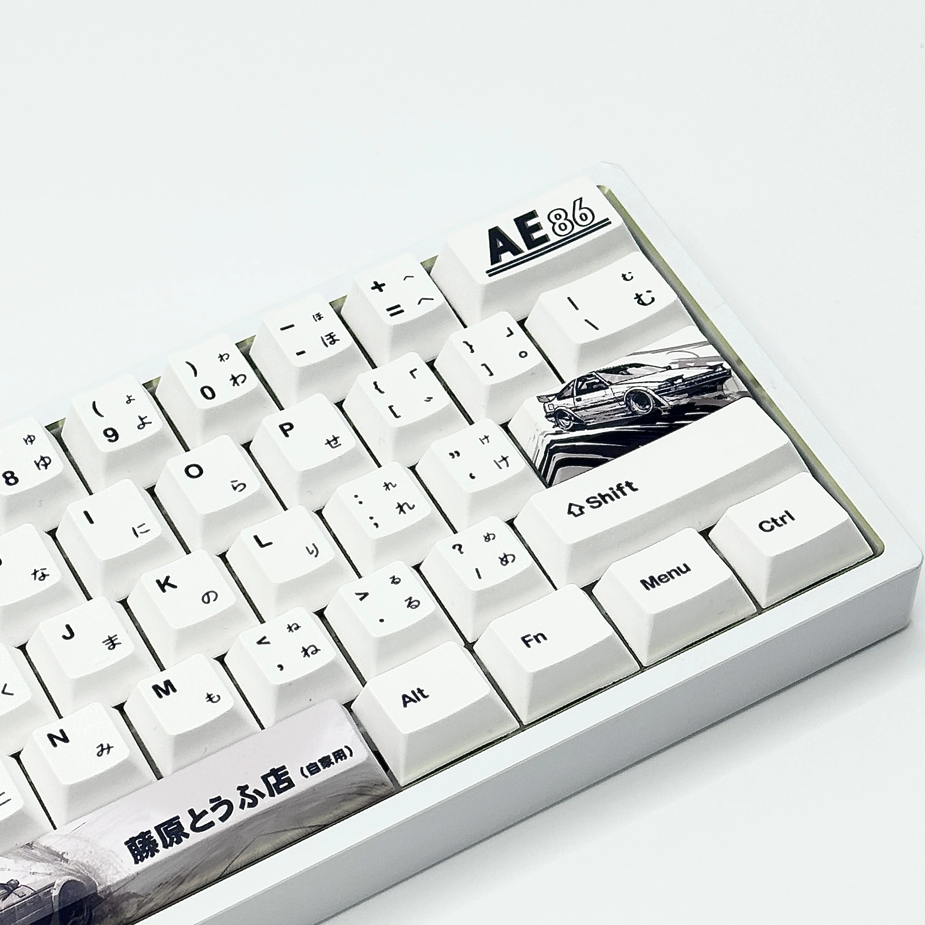 Juego de teclas de tema Simple AE86, perfil de cereza PBT japonés 127kyes, teclas originales personalizadas hechas a mano para regalo de teclado mecánico - imagen 3