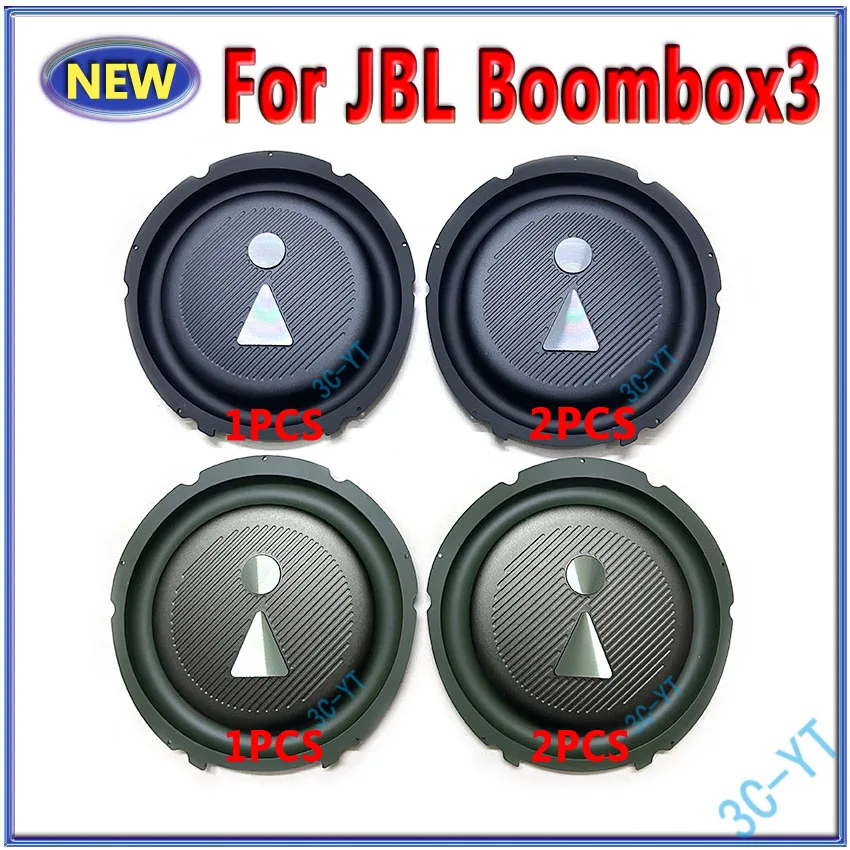 1-2 uds nuevo para JBL Boombox3 Altavoz Bluetooth bocina negra película vibratoria disco pasivo placa vibratoria Accesorios de reparación