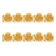 Gold 10Pcs