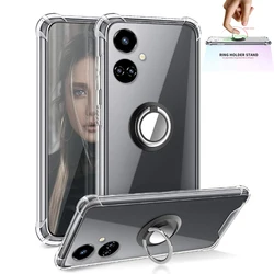 Funda de silicona antigolpes con anillo para TECNO Camon 19 Pro