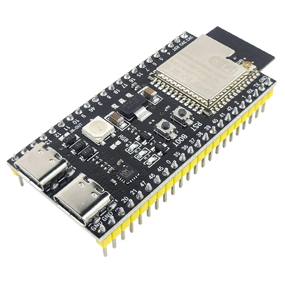 Placa de desarrollo ESP32 S3 con Kit adaptador de expansión 2,4G Wifi BT módulo MCU ESP32-S3WROOM1 N16R8 44Pin tipo C ESP32-S3 - imagen 4