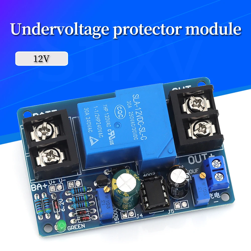 El módulo de protección de batería universal de 12 V 30 A evita sobretensión de descarga y restaura automáticamente de bajo voltaje