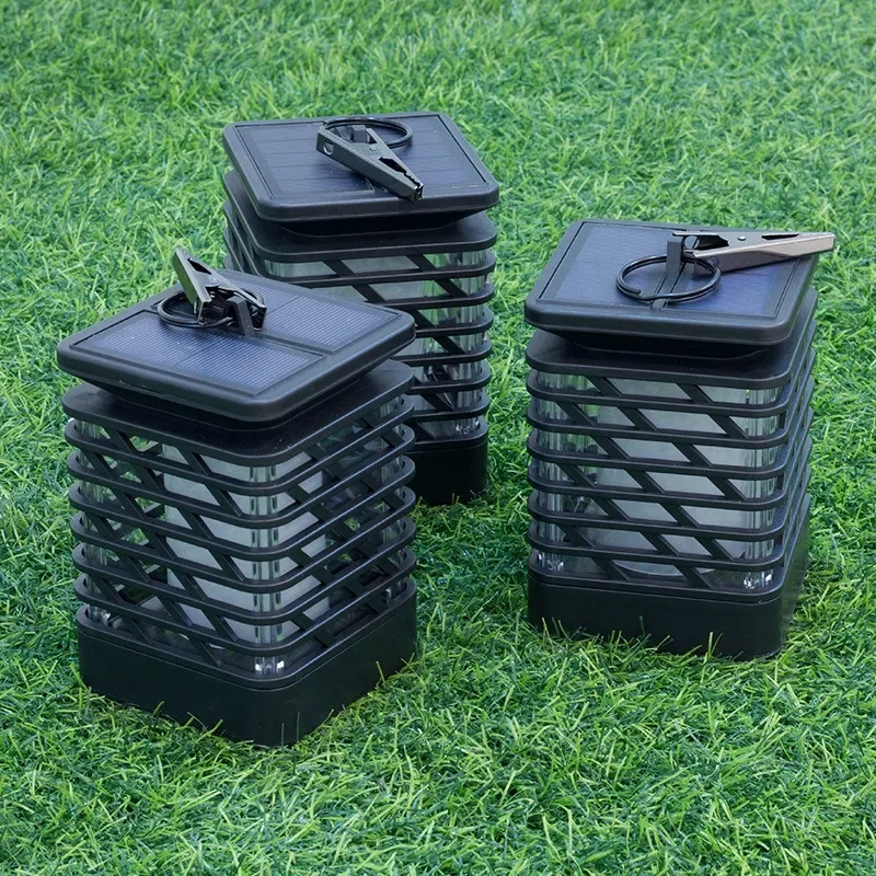 Lámpara de llama Solar con 12 LED para paisaje, lámpara de césped con inserción en el suelo, lámpara de pared decorativa de ambiente para patio al aire libre - imagen 5