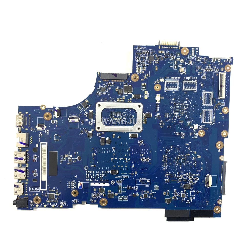 Para Dell Inspiron 17R-3721 5721 placa base de computadora portátil SR0XF I3-3227U CPU DDR3 CN-06006J 06006J VAW11 LA-9102P 100% en funcionamiento - imagen 2