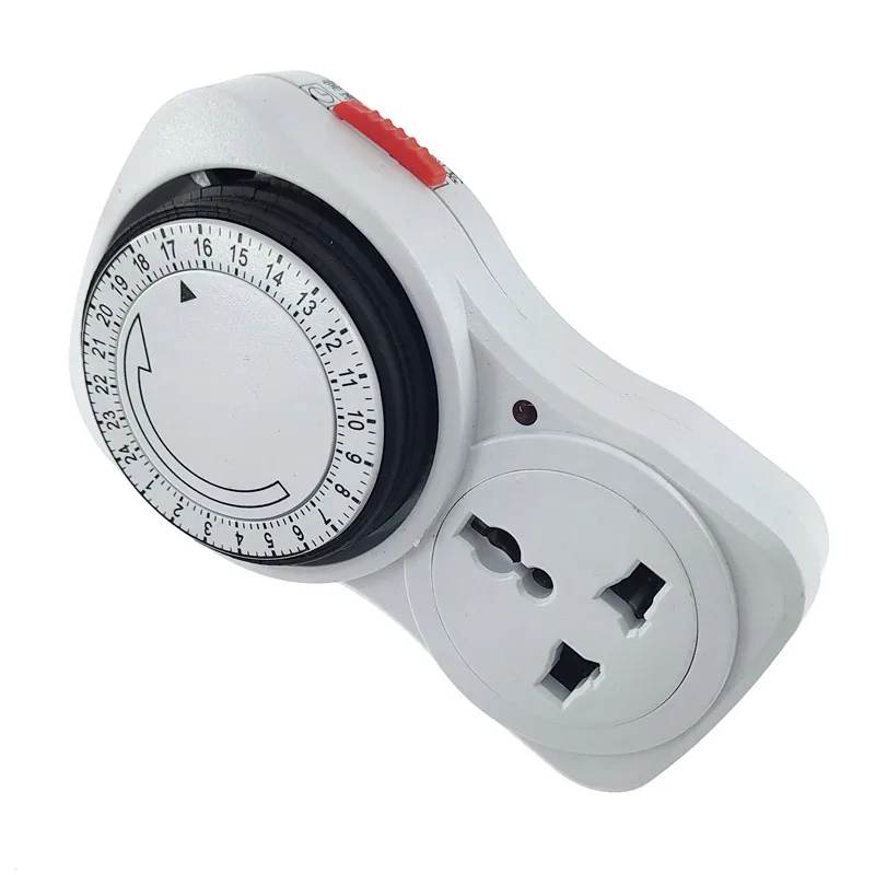 Interruptor de temporizador cíclico de 24 horas, enchufe de sincronización Universal, temporizador mecánico 230VAC 3500W 16A UK EU CN US - imagen 4
