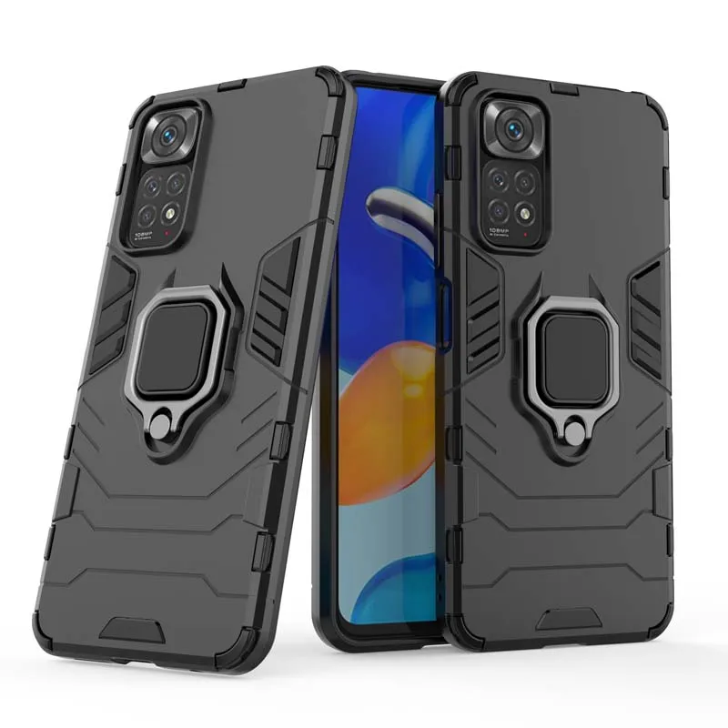 Funda de armadura para teléfono Redmi Note 10, 11, 12 Pro Plus + 10A, 10C, 11S, 12C, carcasa trasera a prueba de golpes para Xiaomi Mi 10T, 11T, 12T Pro, 5G - imagen 4