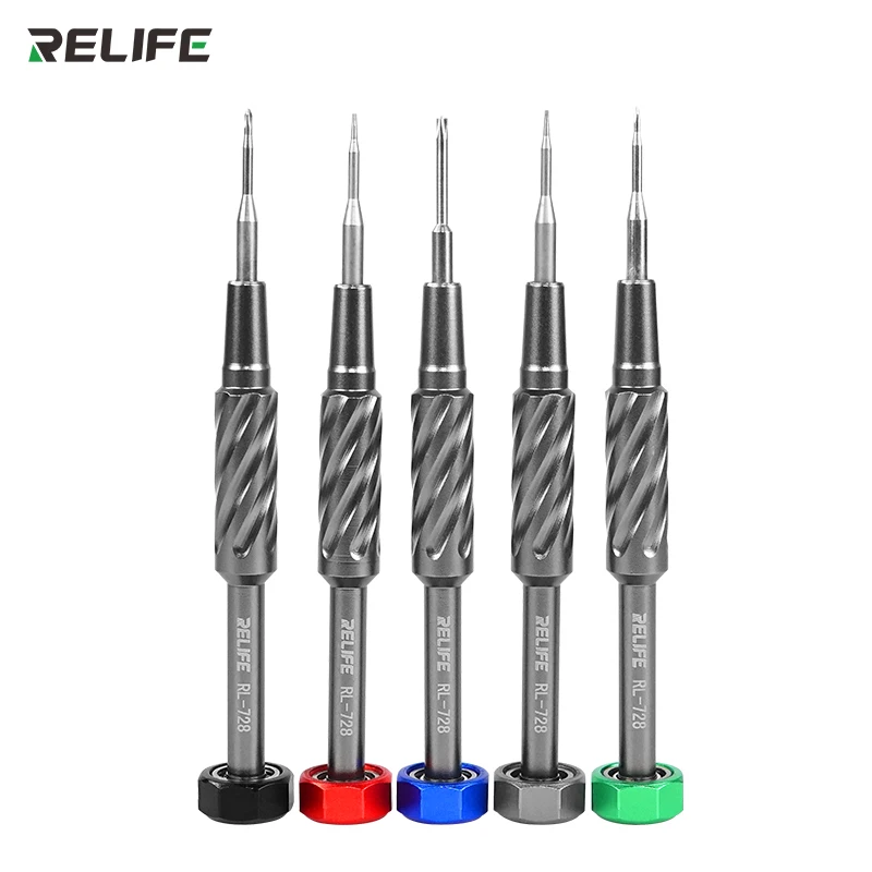 RELIFE-destornillador de reparación de teléfonos móviles, herramienta de destornillador de pistola de acero S2, rodamiento silencioso, ddsorción magnética fuerte, RL-728 - imagen 2