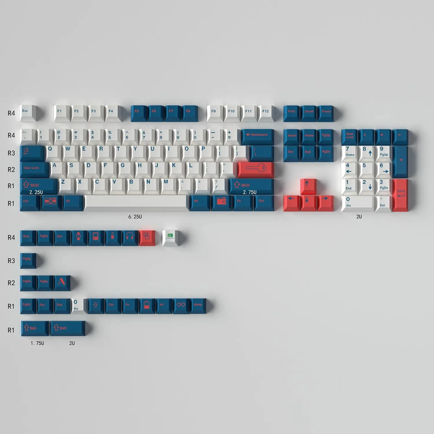 GMK todos los días llevar teclas PBT tinte subcama teclas en inglés Cherry perfil Keycap con 2.25U 2.75U 3U 7U barra espaciadora ISO Enter - imagen 4