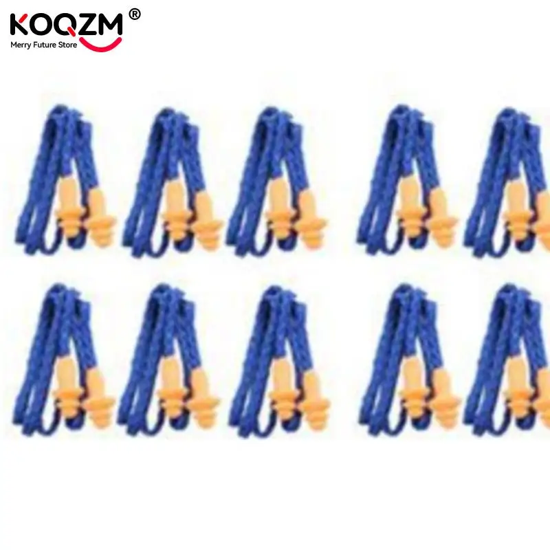 Tapones suaves impermeables para los oídos, protección auditiva reutilizable con cable de silicona, protección lavable para los oídos, defensa del ruido, 1 unidad - imagen 2