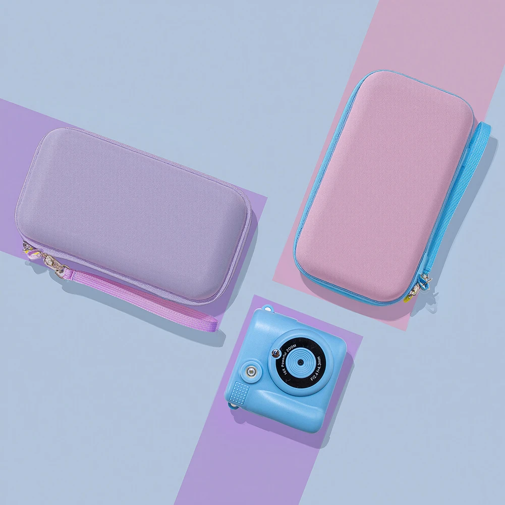 Estuche para cámara para niños, soporte de almacenamiento para cámara con película EVA, bolsa organizadora a prueba de golpes, bolsa de almacenamiento portátil para accesorios de cámara - imagen 3