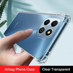 Funda Airbag Honor X8 – Silicona Transparente Protección Lente