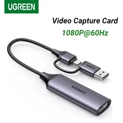 UGREEN Tarjeta de Captura HDMI a USB-C, 1080p 60Hz, Grabación