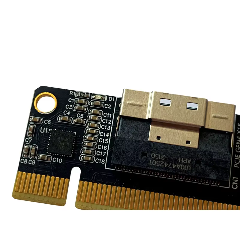 Tarjeta PCIe 4.0 x16 a 4 Puertos NVMe M.2 SFF8654 - imagen 4