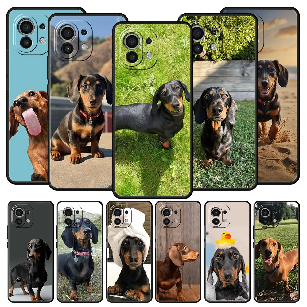 Funda de teléfono para Xiaomi Mi 15 14 14T 13T 12T Pro 12 13 11 Lite 5G 11T X6 X5 Pro cubierta suave silueta perro animal lindo