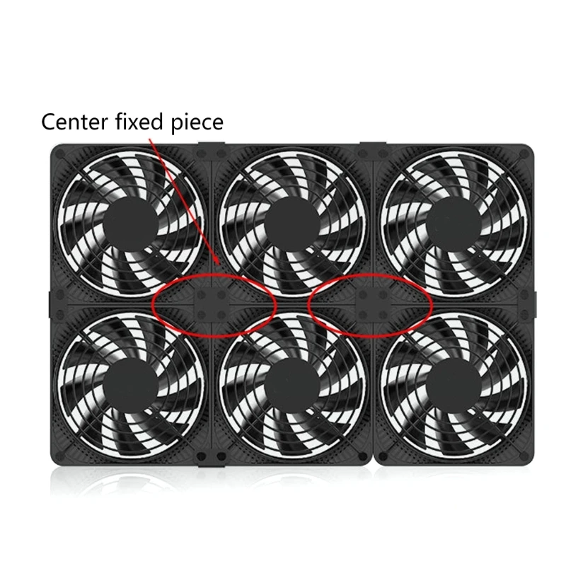 TEUCER 2 uds hebilla soporte paralelo en forma de C 12cm-14cm ventiladores de chasis fijación conexión estante ventilador de refrigeración - imagen 3