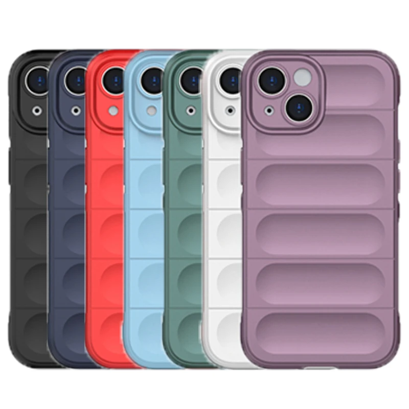 Funda de silicona a prueba de golpes para iPhone 15 Pro Max, funda protectora de goma para iPhone 15 Pro Max de Apple