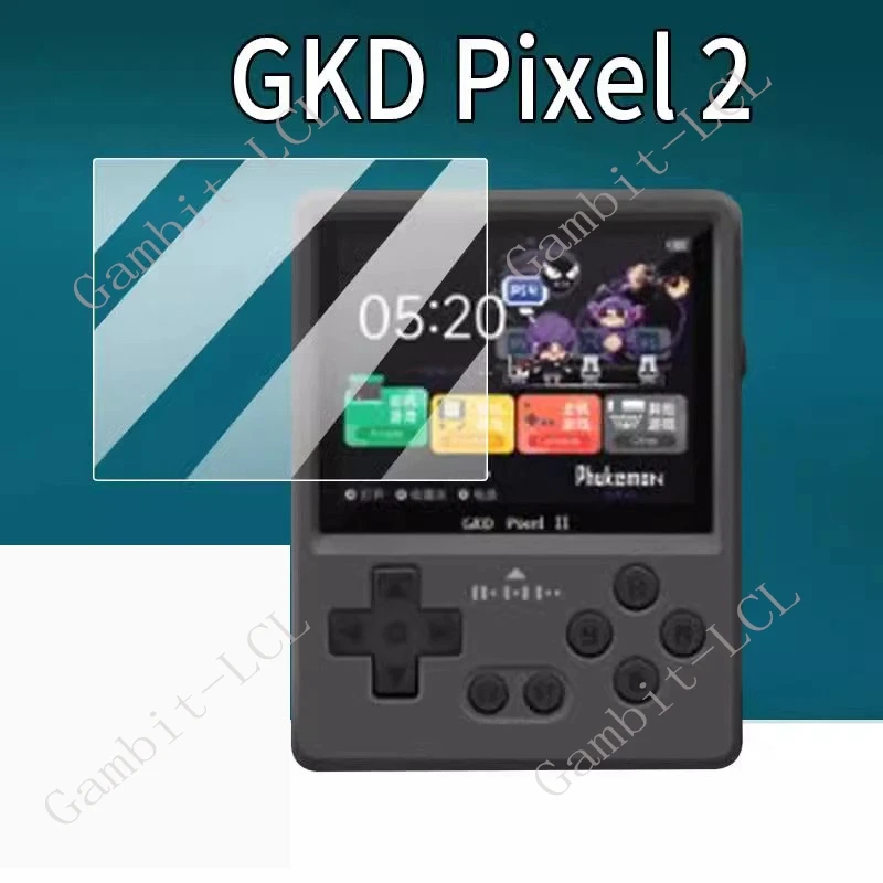 3 uds 9H HD vidrio templado para Gkd Pixel 2 2,4 pulgadas GameHero GkdPixel2 Pixel2 Pixel II reproductor juegos película protectora de pantalla - imagen 2
