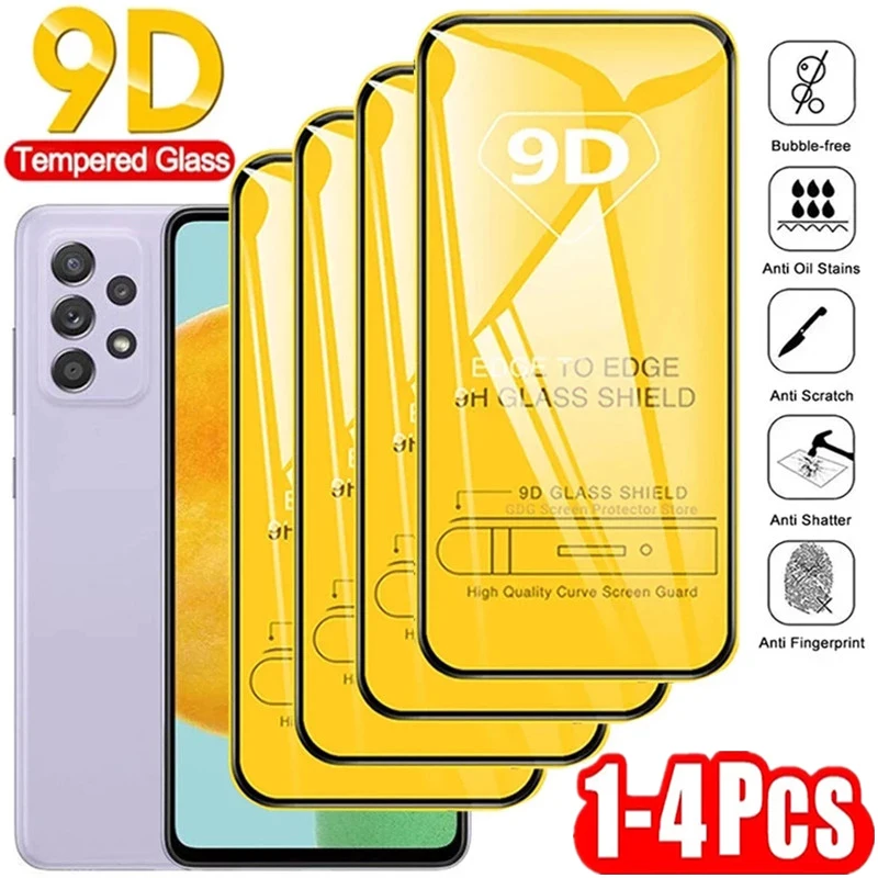 Vidrio templado 9D para Samsung A53 5G S23 S21 S20 FE A52 A13 A54 A34 A33 A51 A32 A22 A21s A72 A71 S22 Plus Protector de pantalla - imagen 2