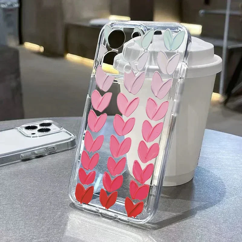 Funda con pintura de corazón y planta de flores para OPPO Reno 13F 12F 11F 10 5G 6 8 11 12 13 Pro Reno 7 4G 5 6 Lite 8T A58 A78 A79 A98 - imagen 5