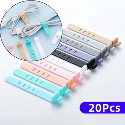 Organizador de Cables de Silicona – Correas y Clips