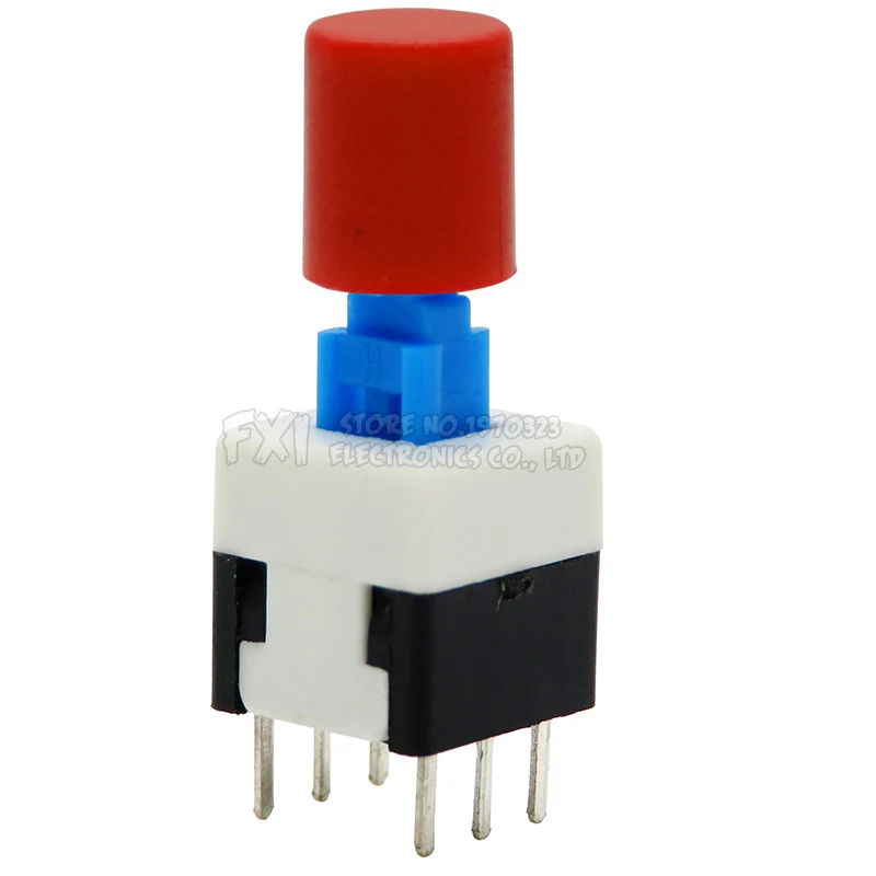 Kit de microinterruptores de botón de 6 pines, set de 10 unidades con tapa de 8x8mm, autoreinicio, pulsador momentáneo, potencia táctil, 8x8mm, 20 unidades - imagen 4