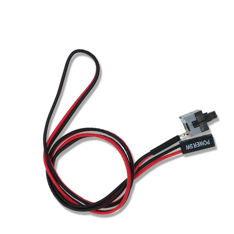 Cable de reinicio para ordenador de escritorio, 2 pines, botón pulsador de encendido/apagado, interruptor de reinicio, E/S SW