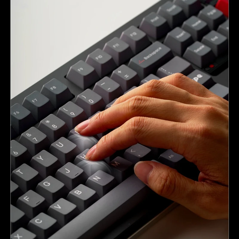 Teclado mecánico multimodo DP104, personalizado, RGB, intercambiable en caliente, HiFi, CNC, junta de aluminio, ergonómico, teclado de oficina para juegos, regalo - imagen 5