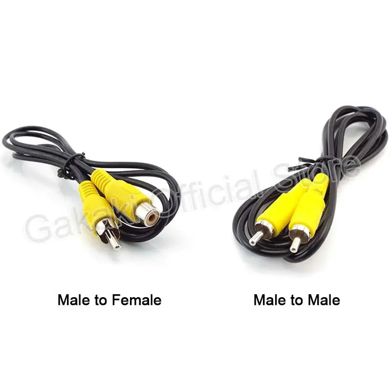 M/M M/F Conector RCA Cables de audio Cable de video Cable de extensión Enchufe macho hembra - imagen 4