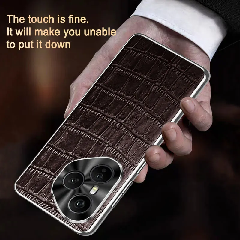 Para Huawei Honor 400 Pro funda de lujo de cuero PU a prueba de golpes funda protectora trasera para Huawei Honor 400 400Pro carcasa de teléfono - imagen 5