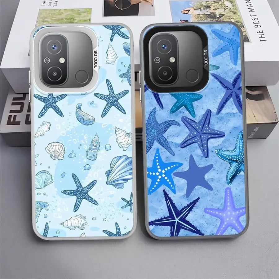 Funda de organismo marino para Xiaomi Redmi 14C 12C 9C A1 A2 Plus 10C K60 13C 9T A5, funda trasera para teléfono