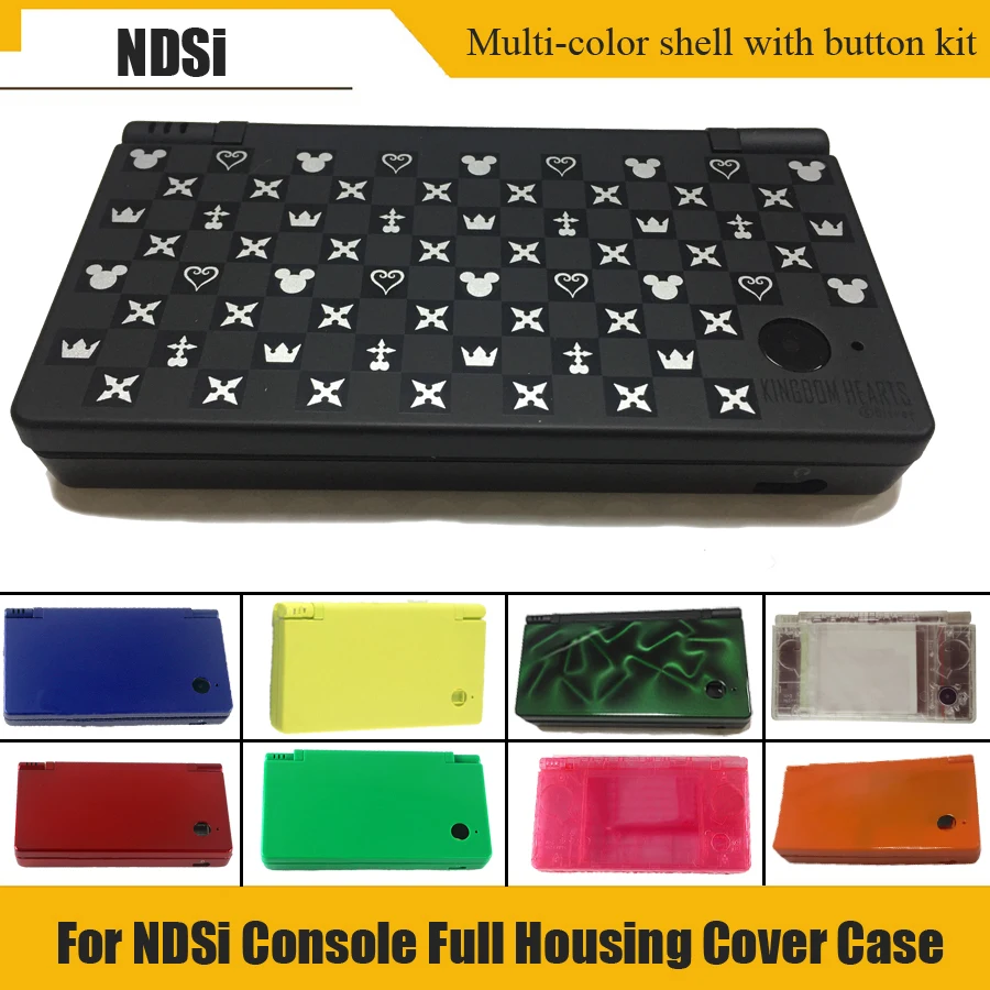 Carcasa completa de alta calidad en 13 colores para consola NintenDSi con Kits de botones lente de pantalla