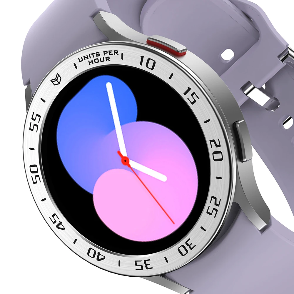 Anillo de estilo de bisel para Samsung Galaxy Watch 5/4 44mm 40mm anillo de marco de acero inoxidable cubierta de caja antiarañazos - imagen 2