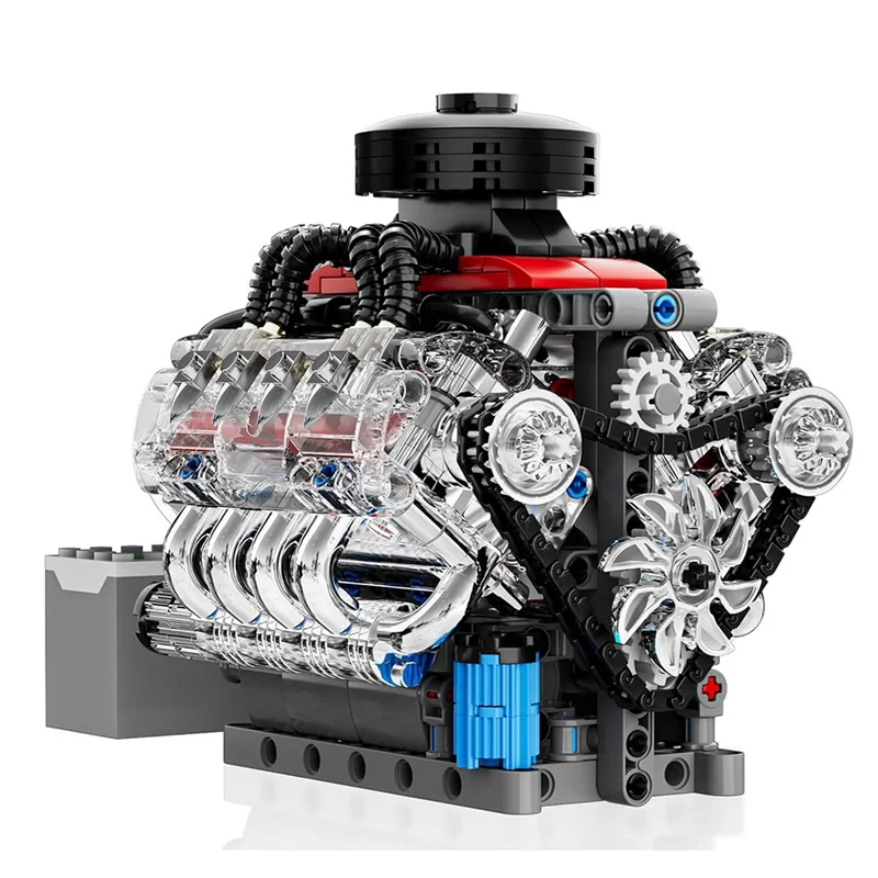 Mini Kit de motor V8 para adolescentes, modelo de experimento de ciencia física, gran regalo para niños y adultos - imagen 3