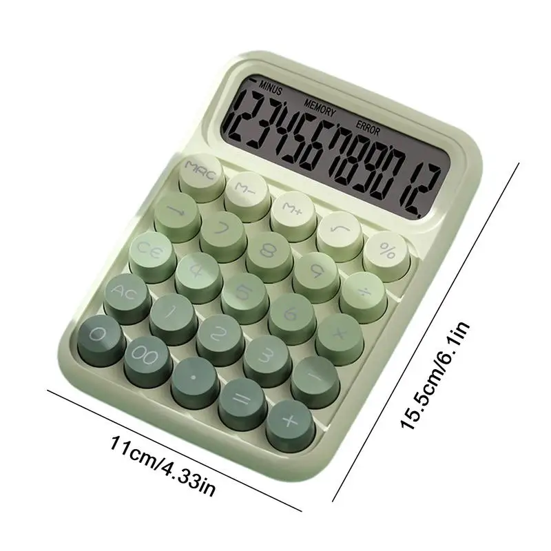 Calculadora de escritorio antideslizante con teclado mecánico, calculadora bonita - imagen 5