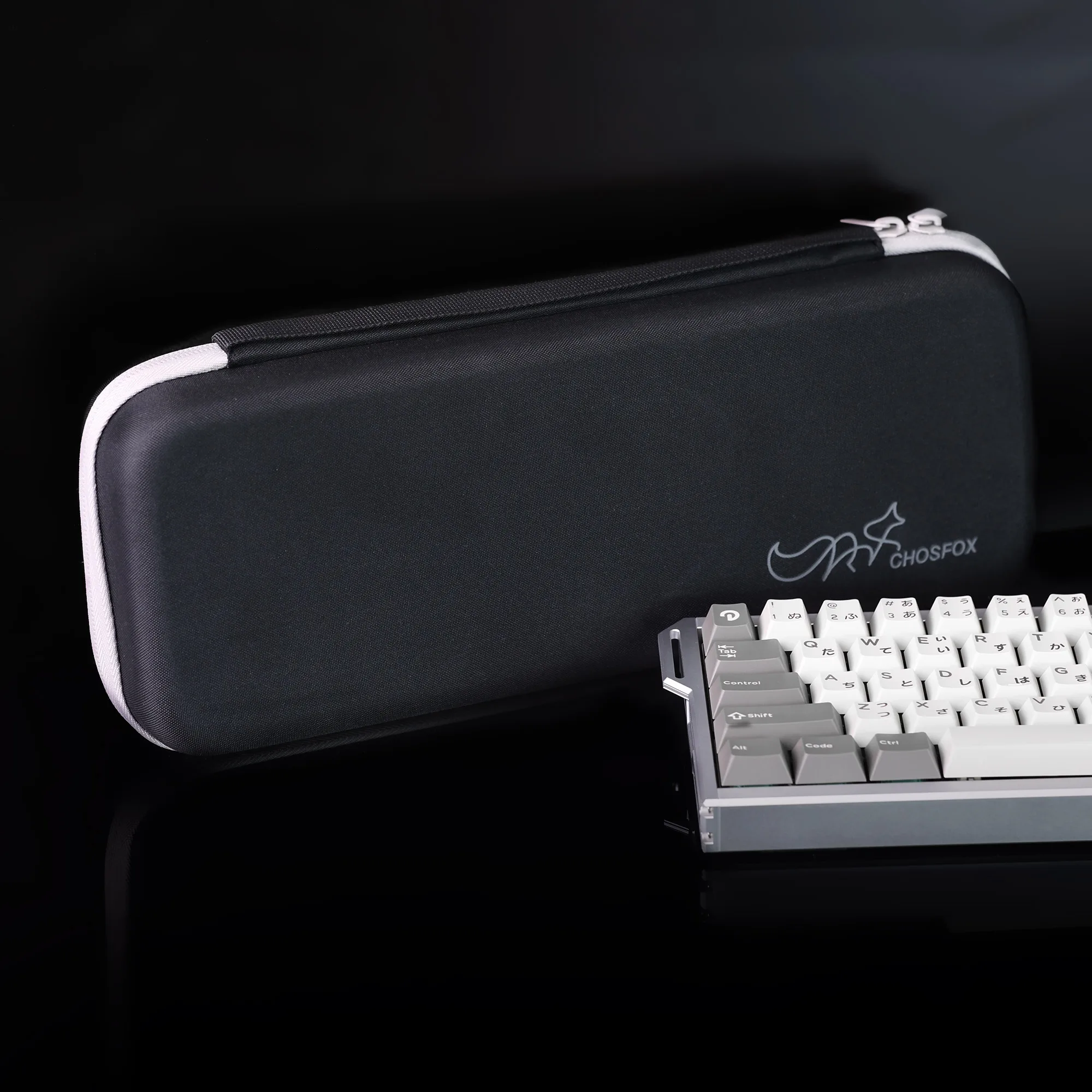 Chosfox-Bolsa de almacenamiento para teclado portátil, bolsa para teclado mecánico de gran capacidad, bolsa protectora impermeable de tela gruesa 60/61/64