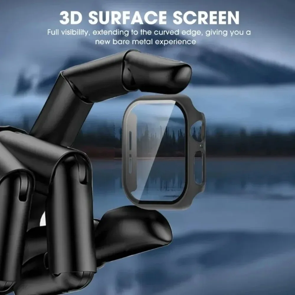 Vidrio templado + cubierta para Apple Watch Series 11 10 42mm 46mm Protector de pantalla para reloj inteligente funda protectora de PC dura para iWatch S 11 - imagen 4