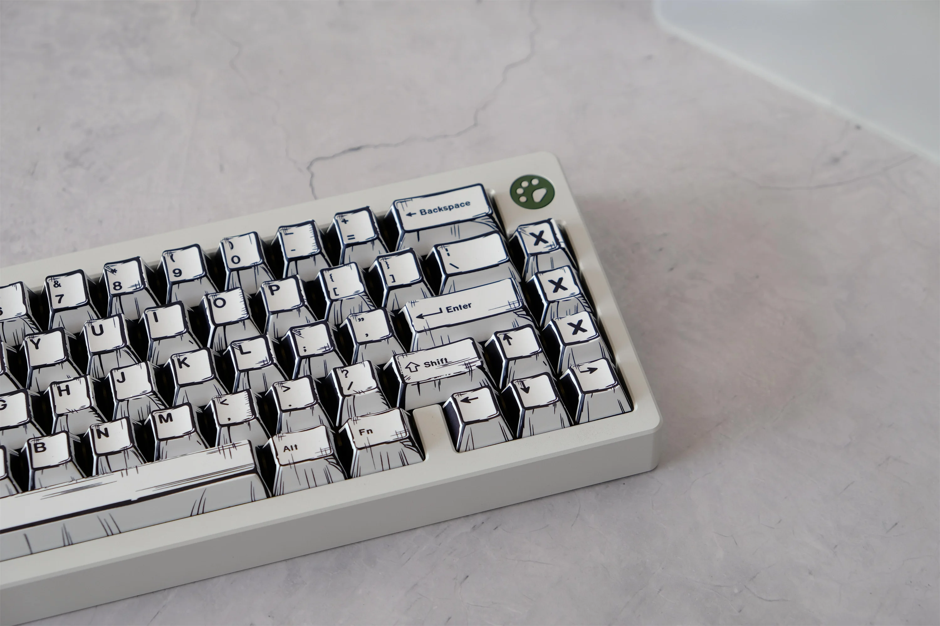 Sketch Comics Keycaps 150 teclas Material PBT perfil CHERRY DYE-SUB para CHERRY MX Switch Wooting Teclado mecánico Keycap - imagen 4