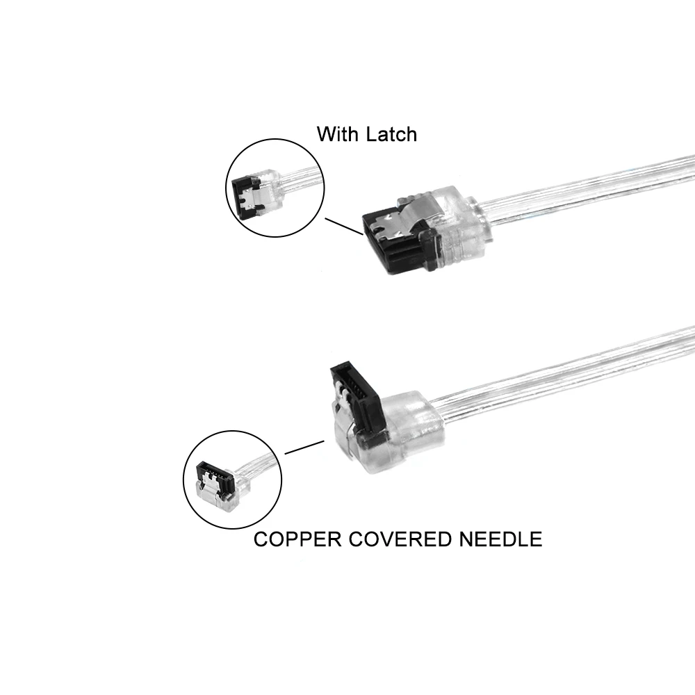 Cable de conexión de datos SATA 3,0, convertidor de Cable Sata III para disco duro SSD HDD, adaptador de alta velocidad, Cable de transmisión de señal - imagen 2